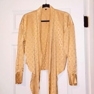 LV Long Sleeve Gold Shirt